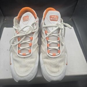 Nike White and Orange Athletic Shoes